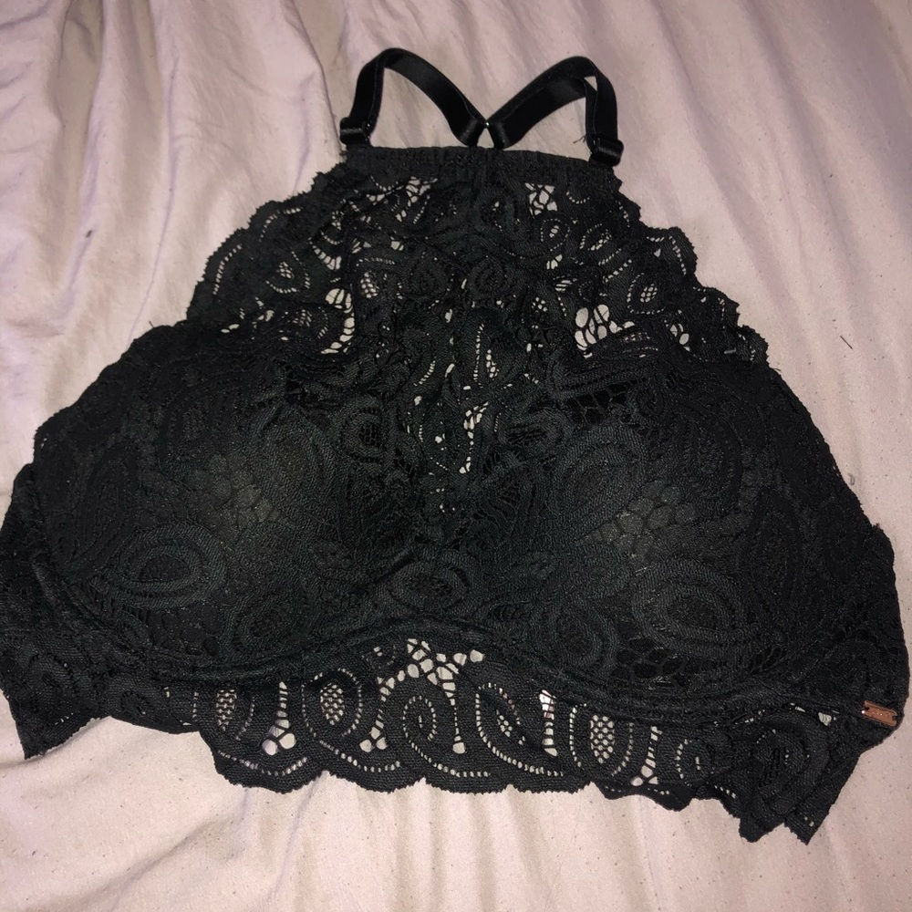 Black push up bralette